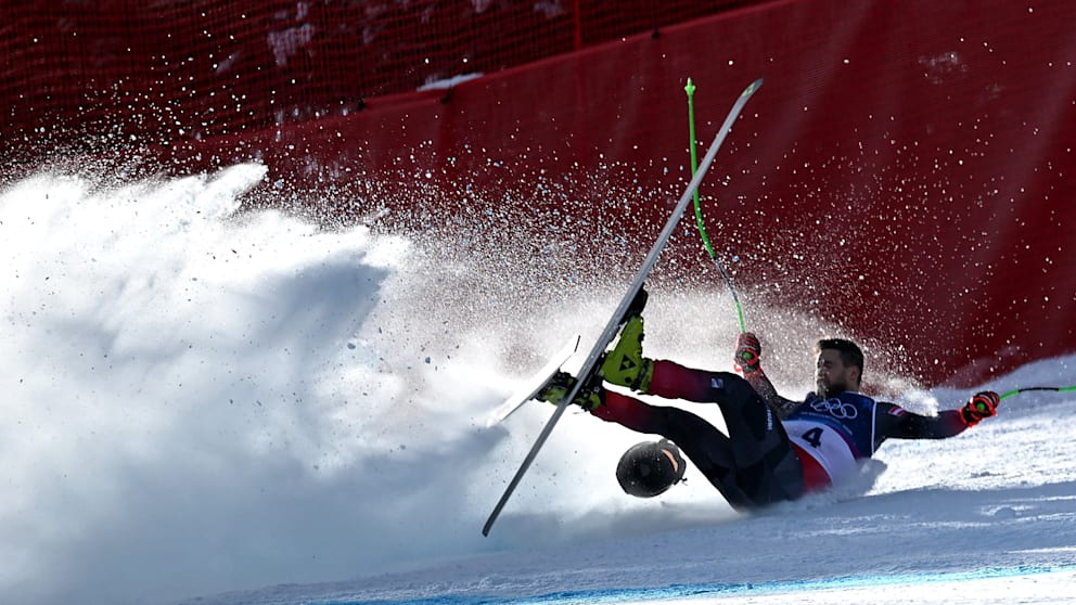 Dramatische Stürze bei Olympia-Abfahrt in Bormio