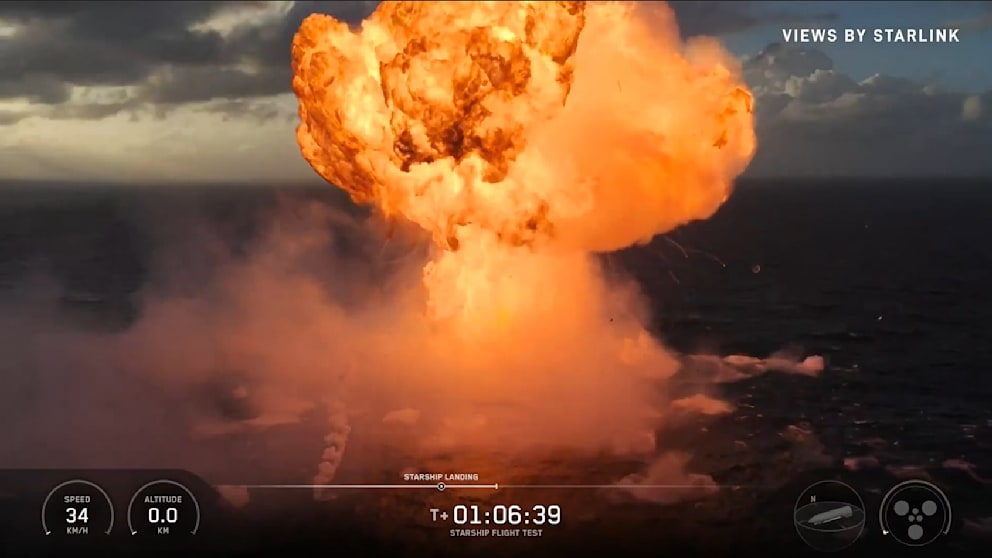 Testflug des SpaceX Starship V3: Erfolgreicher Start, explosive Landung