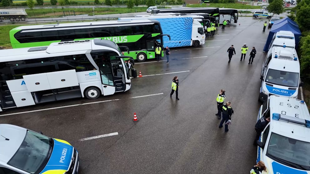 Ergebnisse einer Großkontrolle auf der A8 bei Ulm