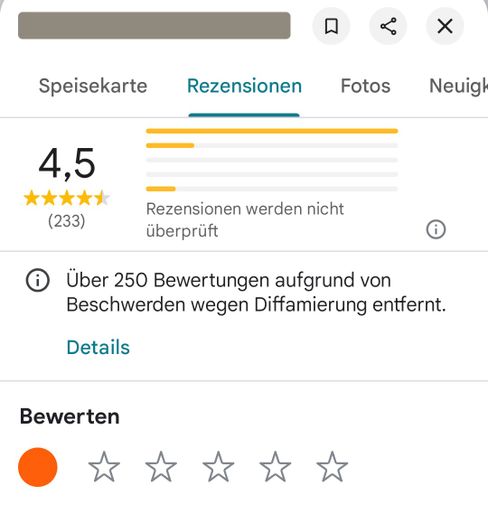 Bewertungen auf Google: Neue Funktionen in Deutschland