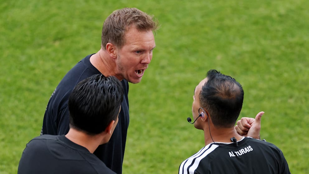 Julian Nagelsmann zeigt starke Emotionen an der Seitenlinie