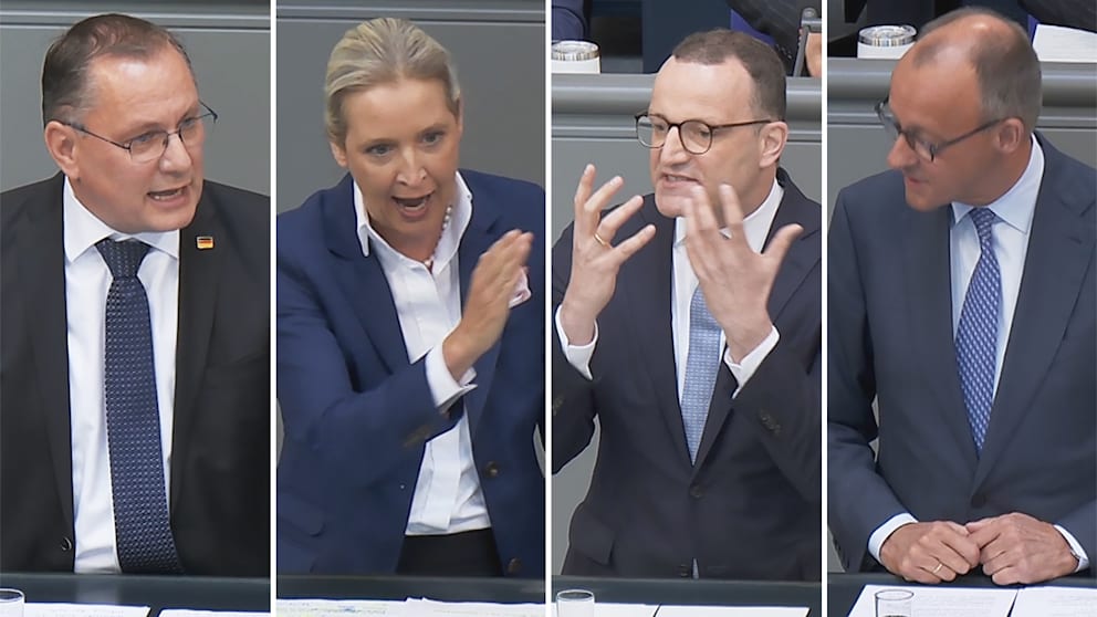 Heftige Diskussionen im Bundestag: Thema Putin und AfD