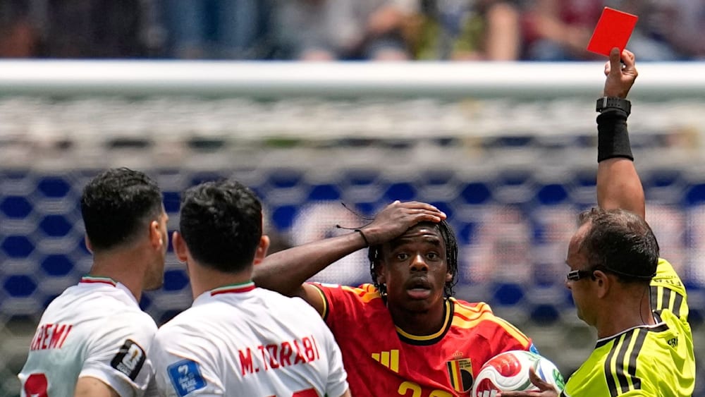 Diskussionen nach Roter Karte für Belgien bei der WM 2026