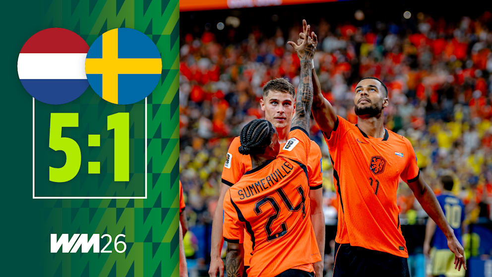 Holland feiert Sieg gegen Schweden im zweiten WM-Gruppenspiel