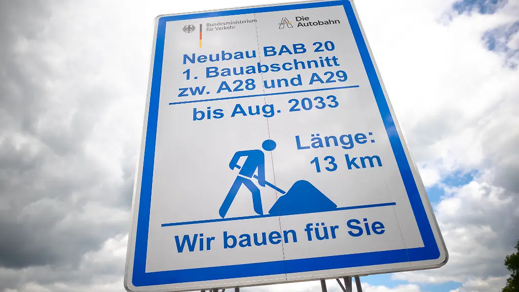 Baufortschritt der A20 in Niedersachsen startet