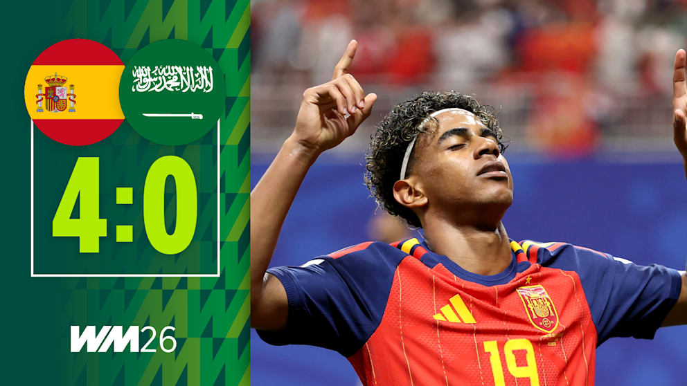 Lamine Yamal erzielt sein erstes WM-Tor gegen Saudi-Arabien