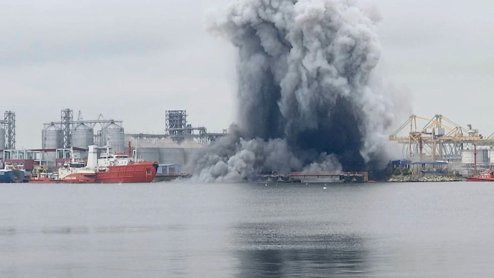 Explosion einer Seedrohne im rumänischen Hafen von Konstanza