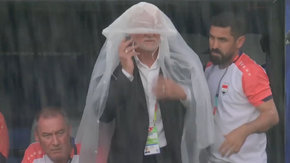 Unwetter unterbricht WM-Spiel Frankreich gegen Irak