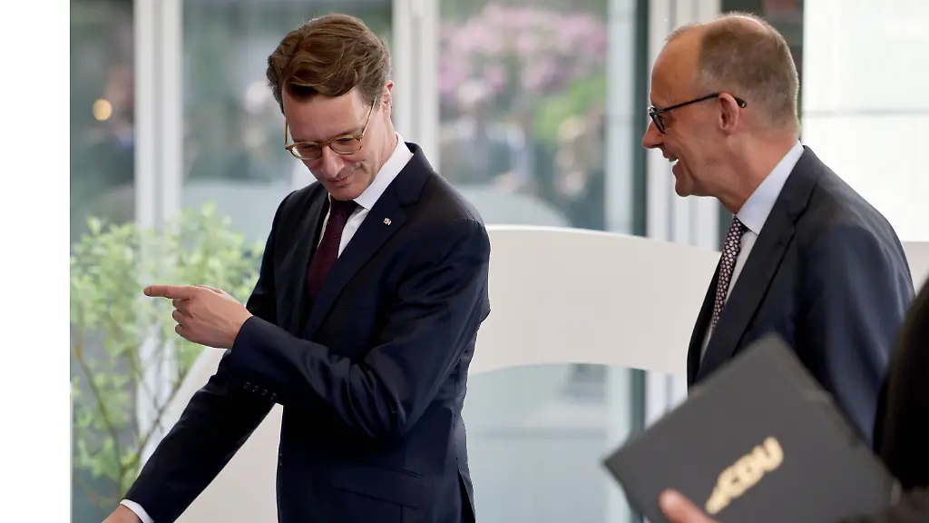 Merz dankt Wüst und warnt vor Gerüchten