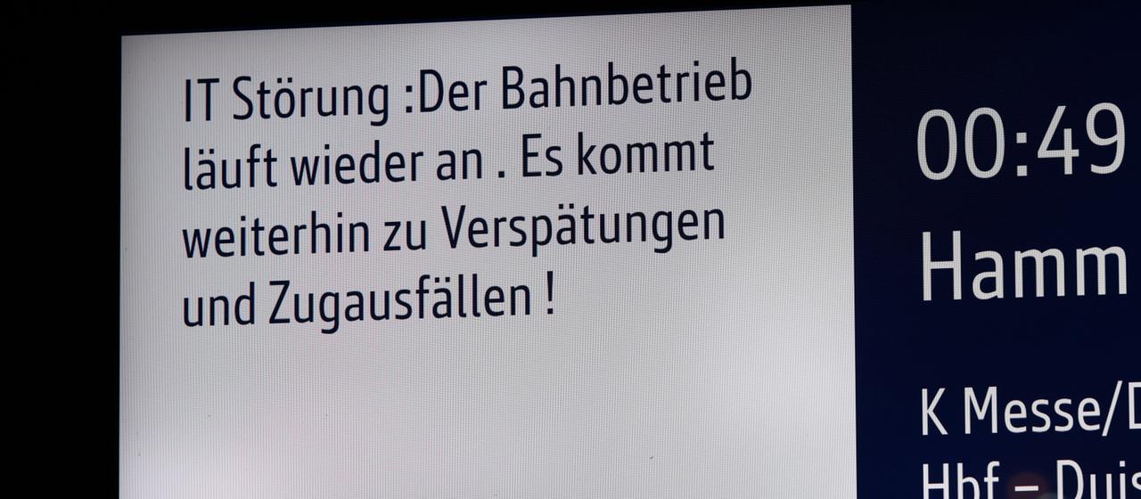Störung bei der Deutschen Bahn behoben: Zugverkehr läuft wieder an