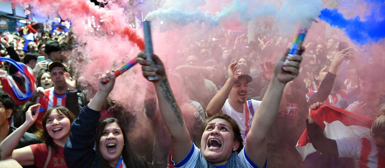 Feierliche Stimmung in Paraguay nach Sieg über Deutschland