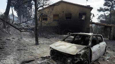 Beispiellose Waldbrände in Südwesteuropa: Lage in Spanien weiter angespannt