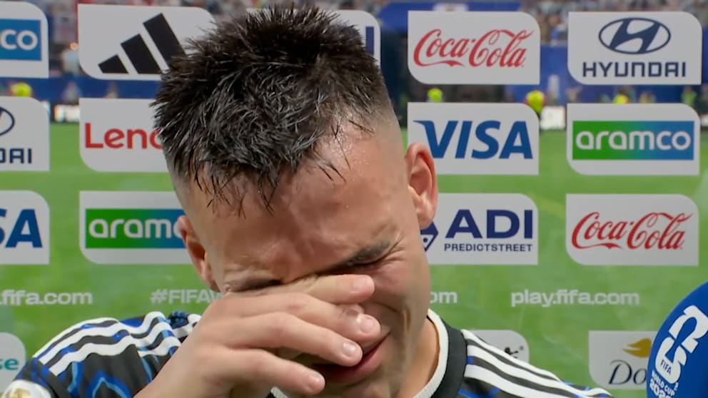 Interview mit Lautaro Martinez: Emotionaler Moment nach WM-Finaleinzug