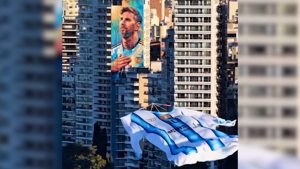 Messi-Trikot über Argentinien gesichtet