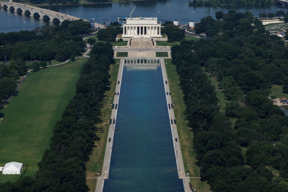 Reflecting Pool in Washington: Problem mit Algen trotz Renovierung