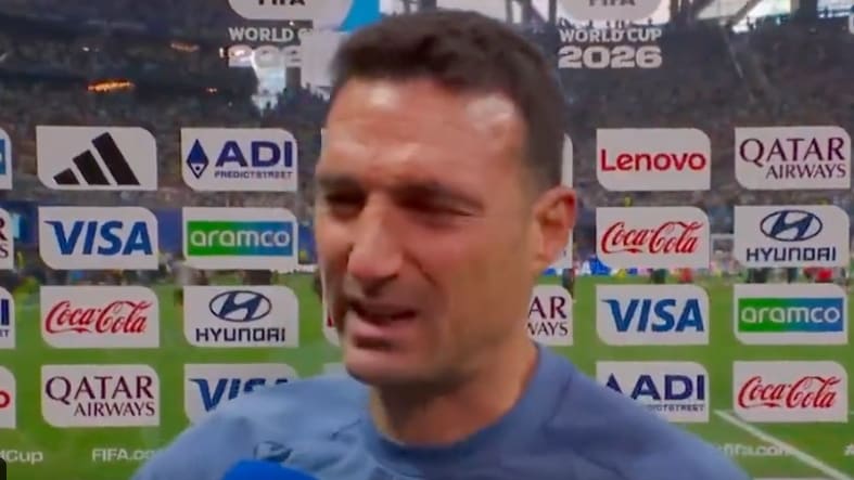 Emotionaler Moment für Argentiniens Nationaltrainer nach Sieg