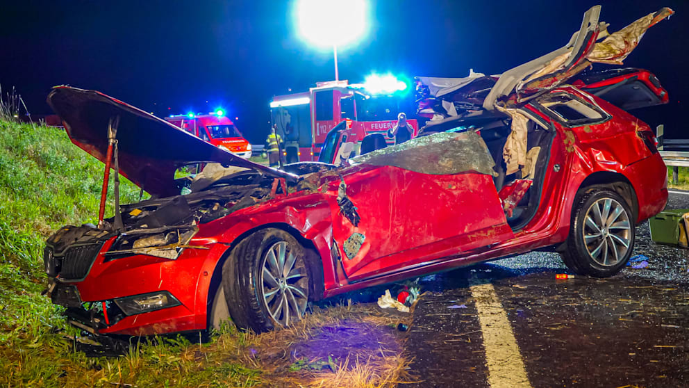 Verkehrsunfälle bei Neuhausen aufgrund von Aquaplaning