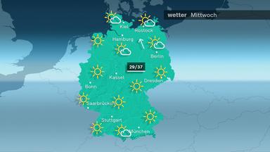 Wetterbericht für Mittwoch: Hohe Temperaturen im Südwesten erwartet