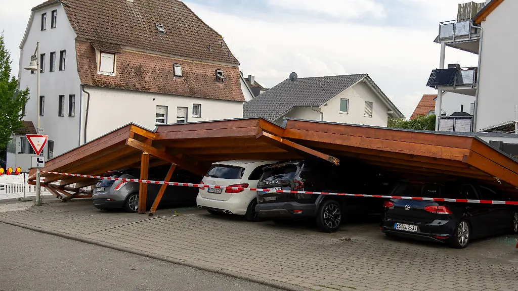 Superzelle verursacht Schäden im Südwesten Deutschlands