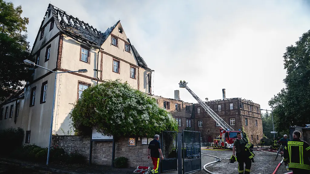 Erhebliche Schäden im Schloss Wallhausen
