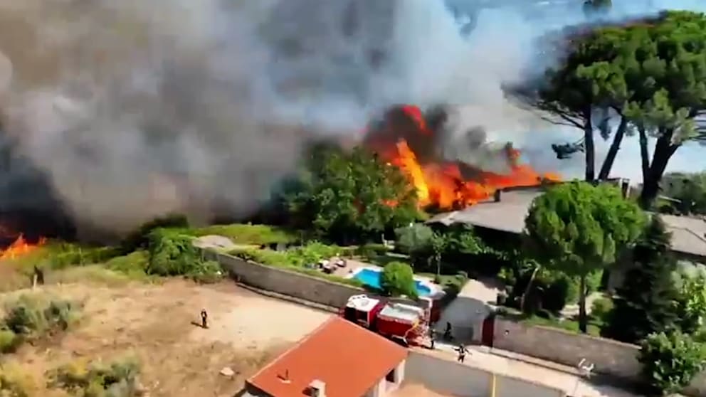 Feuer breiten sich aus: Waldbrände in Südeuropa