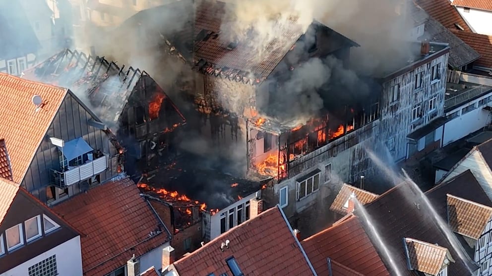 Großbrand in Lauterbachs Historischer Altstadt