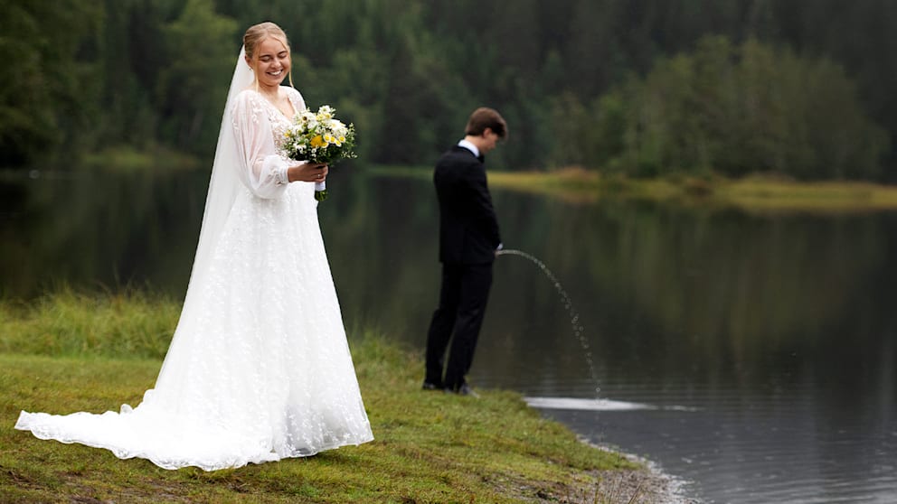 Hochzeitsfoto sorgt für Aufsehen: Freude nach dem Ja-Wort