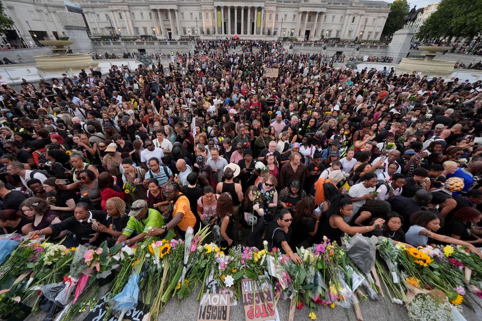 Mahnwache auf dem Trafalgar Square für Jason Arday