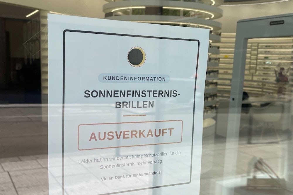 Vorbereitung auf die partielle Sonnenfinsternis