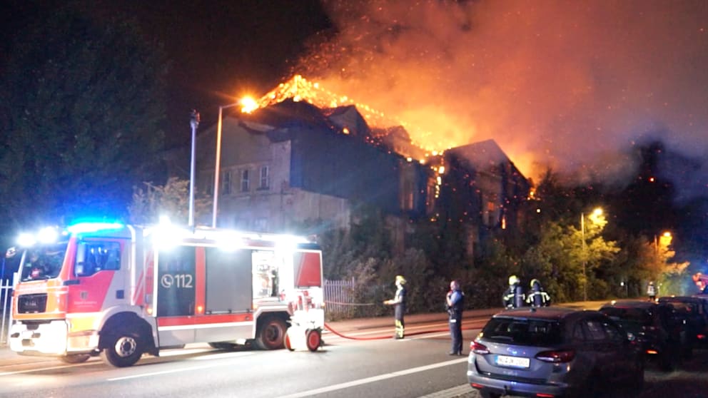Großbrand im Leipziger Norden