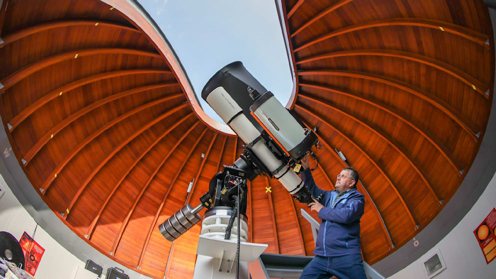 Beobachtung der Sonnenfinsternis in Sternwarten in Deutschland