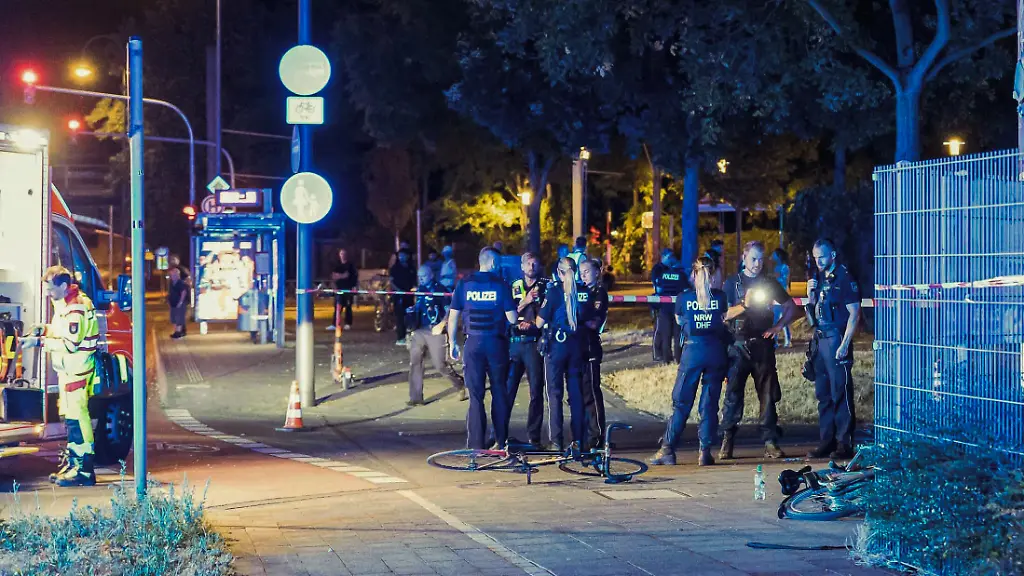 Kriminalpolizei untersucht Schussverletzungen in Köln