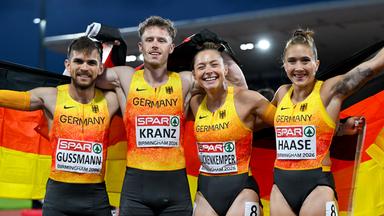 Silber beim Debüt der Mixed-Staffel für Deutschland