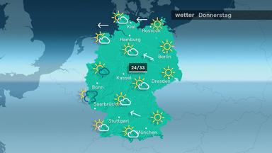 Sommerliche Hitze und Gewitter: Wetterprognose für Ende August