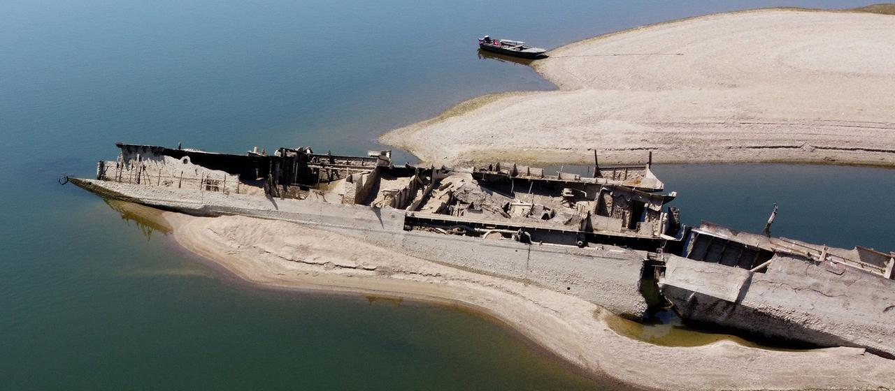 Niedrigwasser der Donau und des Rheins legt historische Fundstücke frei