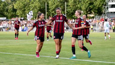 Eintracht Frankfurt Frauen feiern Champions-League-Qualifikationssieg