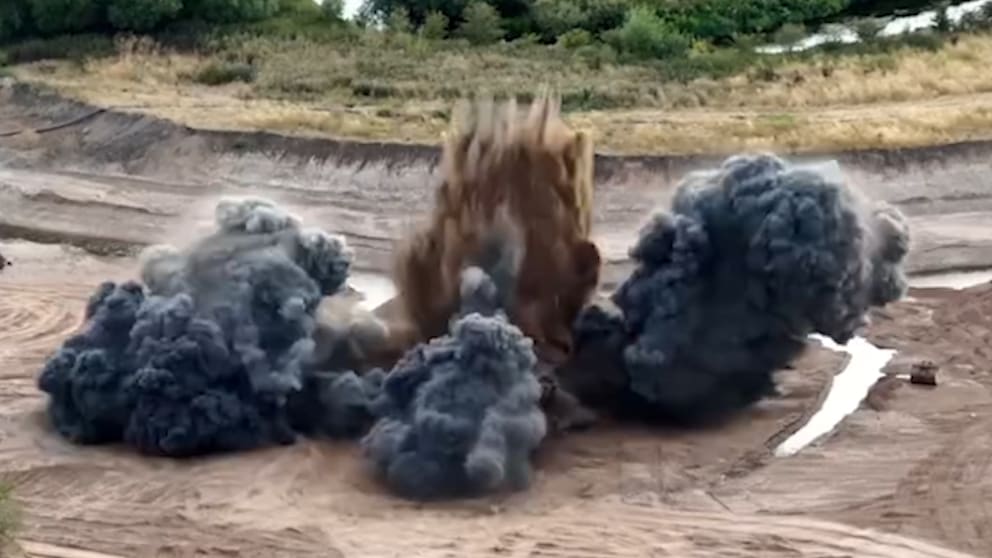 Entschärfung einer Weltkriegsbombe in Staffordshire