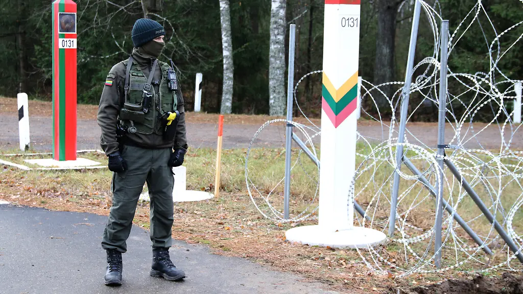 Entdeckung eines Tunnels für Migranten unter der Grenze zwischen Litauen und Belarus