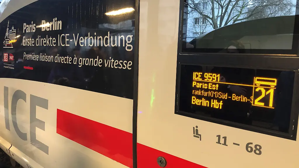 Technische Probleme: ICE Berlin-Paris vorerst gestrichen