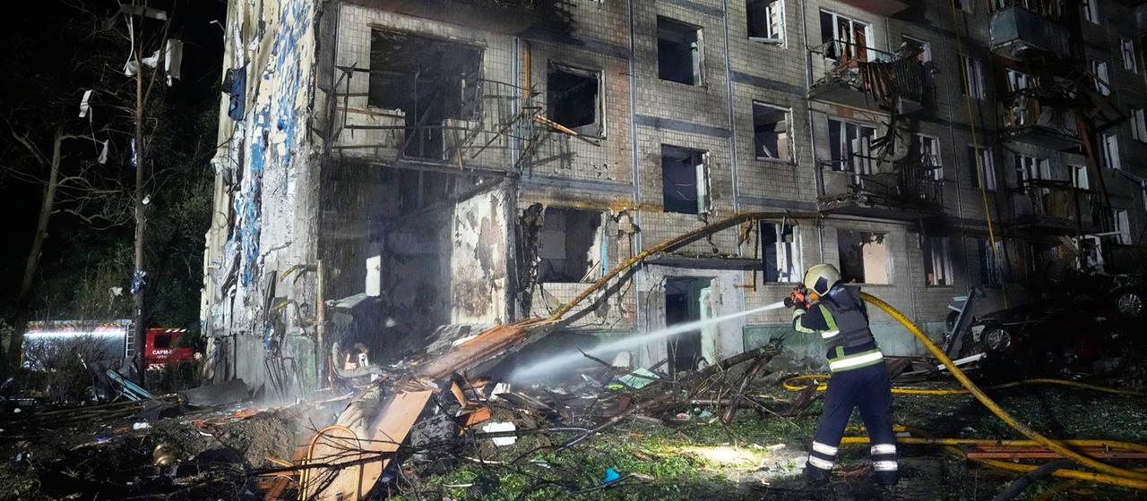 Russische Angriffe auf Kiew: Tote und Verletzte