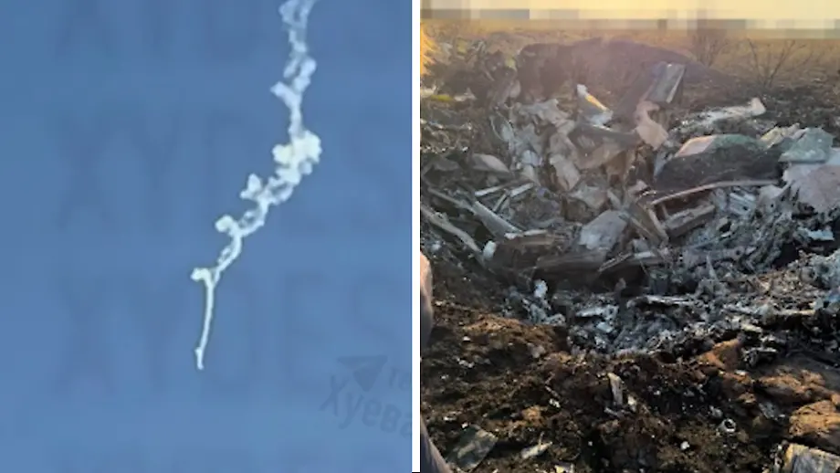Notfall nach Raketenabschuss: Brennende MiG-29 stürzt ab