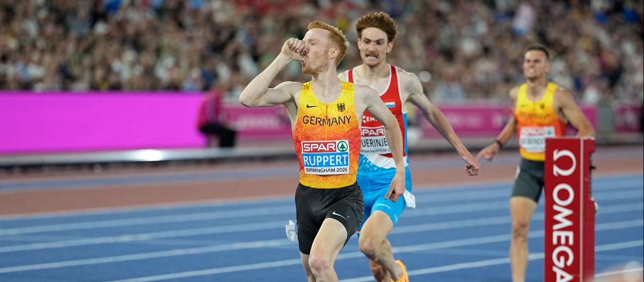 Frederik Ruppert gewinnt Gold bei Europameisterschaft im Hindernislauf