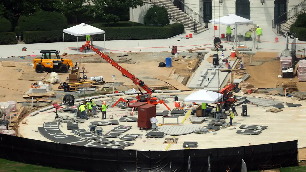 Trump setzt Bauprojekt vor dem Weißen Haus fort