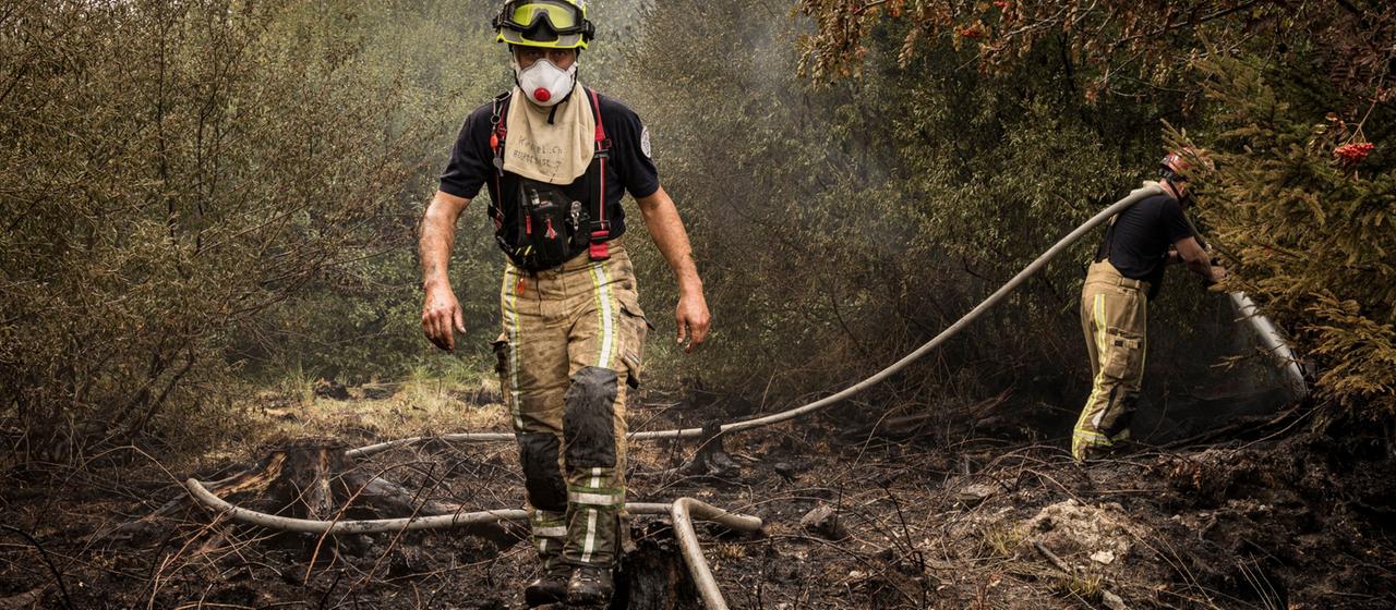 Waldbrand an der deutsch-belgischen Grenze fordert Einsatzkräfte
