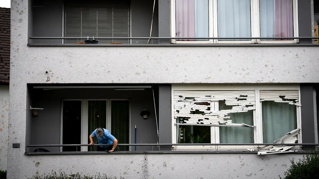 Heftiger Hagelsturm verursacht Schäden in der Schweiz