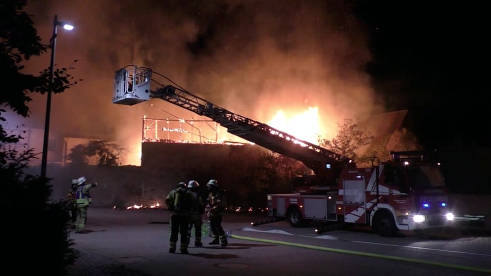 Großeinsatz in Baden-Württemberg wegen Scheunenbrand