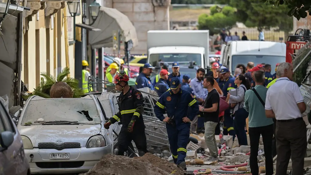 Explosion in Athen: Wohnhaus nahe der Akropolis eingestürzt