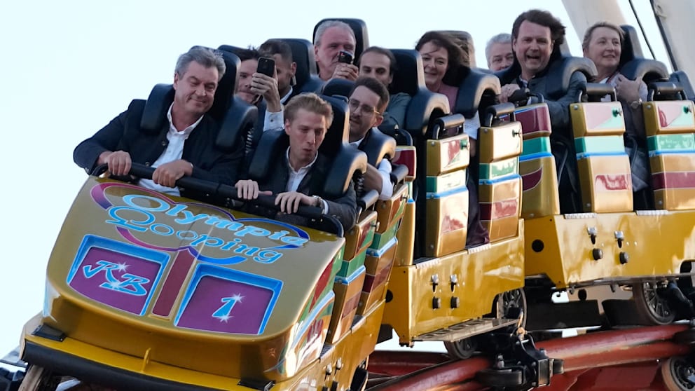 Söder und Krause feiern Olympia-Erfolg auf der Wiesn