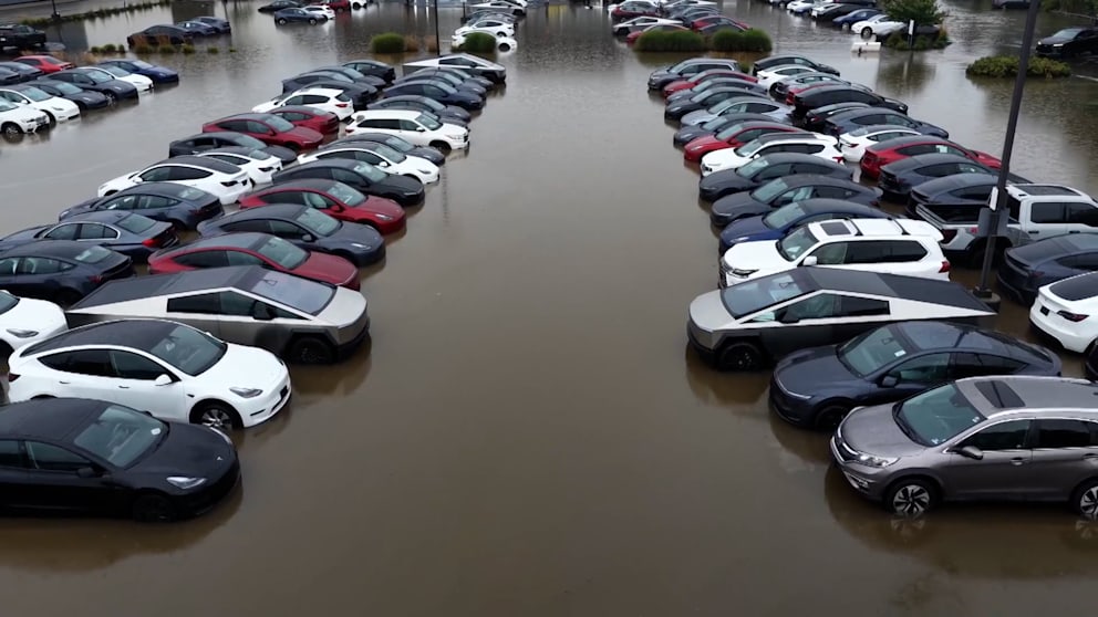 Hochwasser verursacht Schäden an Tesla-Niederlassung in New Jersey
