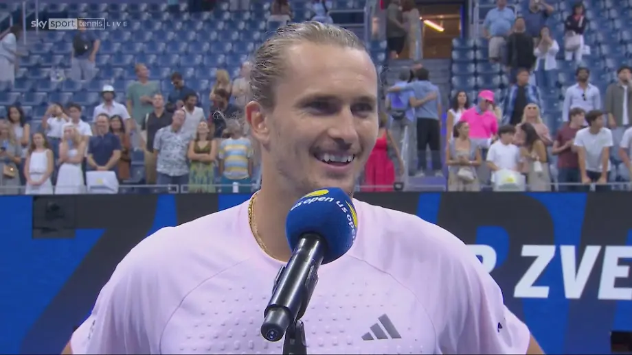 US Open: Zverev mit Selbstironie nach klarem Sieg